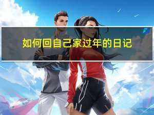 如何回自己家过年的日记