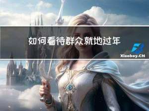 如何看待群众就地过年作文