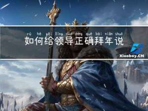 如何给领导正确拜年说话