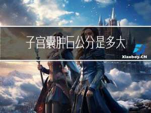 子宫囊肿6公分是多大年龄