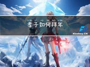 孝子如何拜年