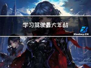 学习驾驶最大年龄