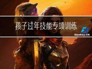 孩子过年技能专项训练心得