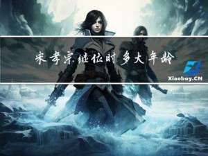 宋孝宗继位时多大年龄