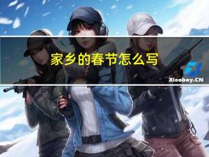 家乡的春节怎么写