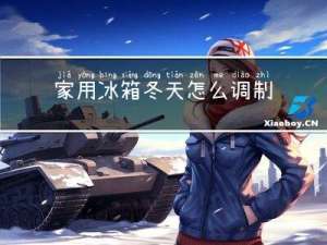家用冰箱冬天怎么调制冷