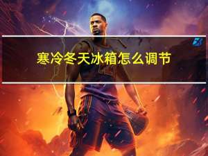 寒冷冬天冰箱怎么调节