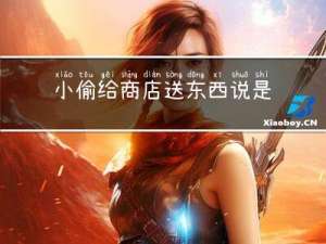 小偷给商店送东西说是拜年