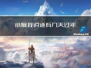 小度我说还有几天过年