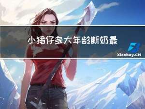 小猪仔多大年龄断奶最好