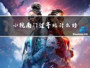 小院南门过年贴什么好