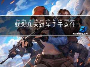 就剩几天过年了干点什么