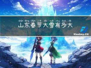 山东春节大雪有多大