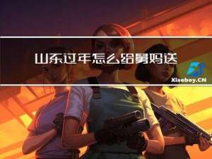 山东过年怎么给舅妈送礼