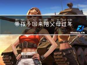 带孩子回来陪父母过年好吗