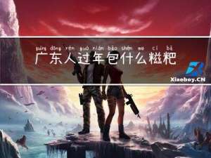 广东人过年包什么糍粑