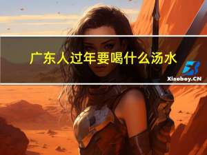 广东人过年要喝什么汤水