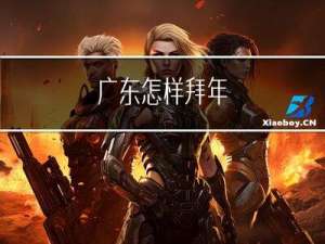 广东怎样拜年