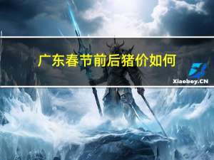 广东春节前后猪价如何