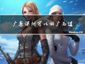 广东深圳可以回广西过年吗