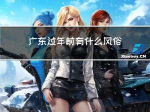 广东过年前有什么风俗活动