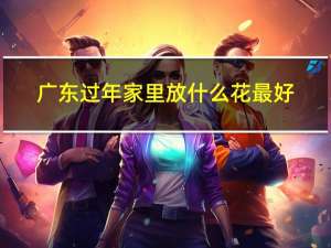 广东过年家里放什么花最好