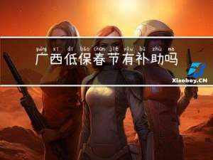 广西低保春节有补助吗农村