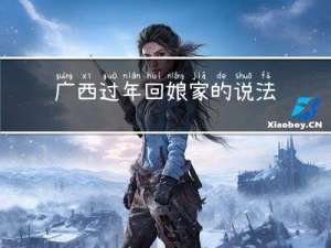 广西过年回娘家的说法是
