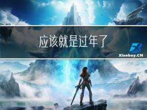 应该就是过年了