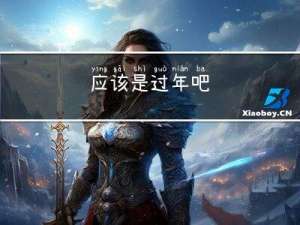应该是过年吧