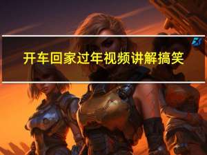 开车回家过年视频讲解搞笑