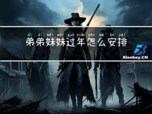 弟弟妹妹过年怎么安排时间
