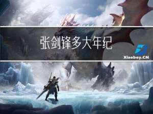 张剑锋多大年纪