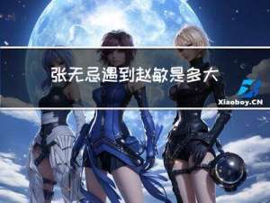 张无忌遇到赵敏是多大年龄