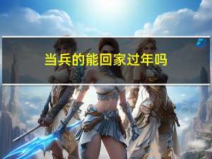 当兵的能回家过年吗