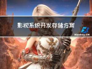 影视系统开发，存储方案解决