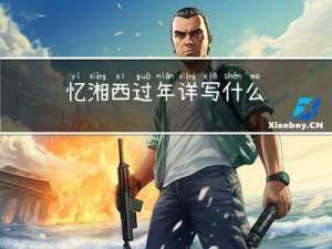 忆湘西过年详写什么