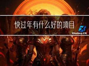 快过年有什么好的项目推荐