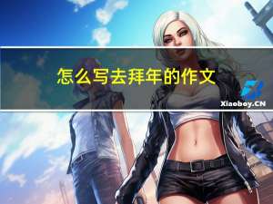 怎么写去拜年的作文