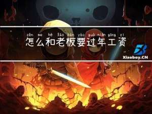 怎么和老板要过年工资呢