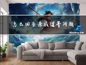 怎么回答亲戚过年问题英文