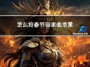 怎么抢春节回家南京票