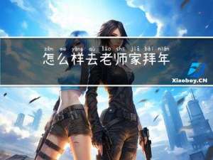 怎么样去老师家拜年