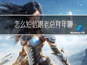 怎么短信跟老总拜年聊天