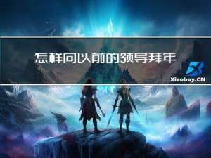 怎样向以前的领导拜年呢