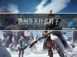 惠州冬天什么样子