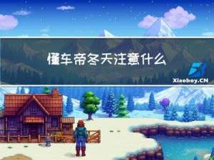 懂车帝冬天注意什么