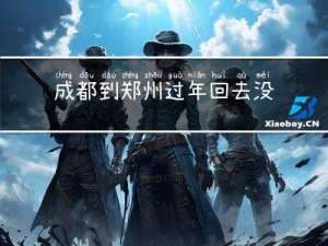 成都到郑州过年回去没事吧