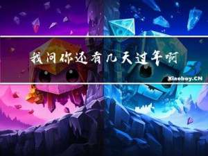 我问你还有几天过年啊英语
