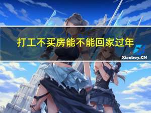 打工不买房能不能回家过年